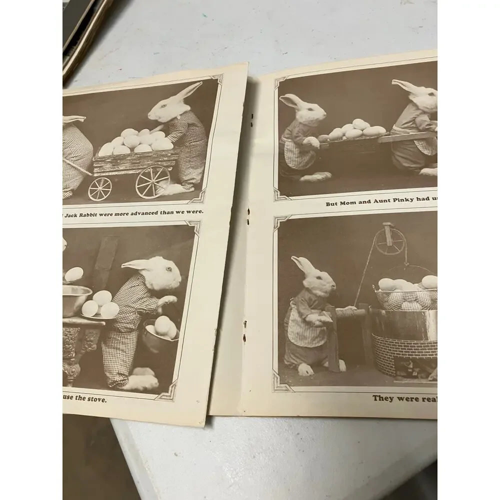 Big Bunny Family‎ Album Vintage Photo Book Harry W. Freese Rabbits